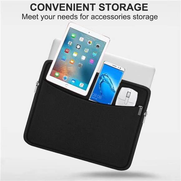 Laptop Case 15.6 inch, Shockproof Protective Laptop Cover Briefcase Carrying - Picture 3 of 8